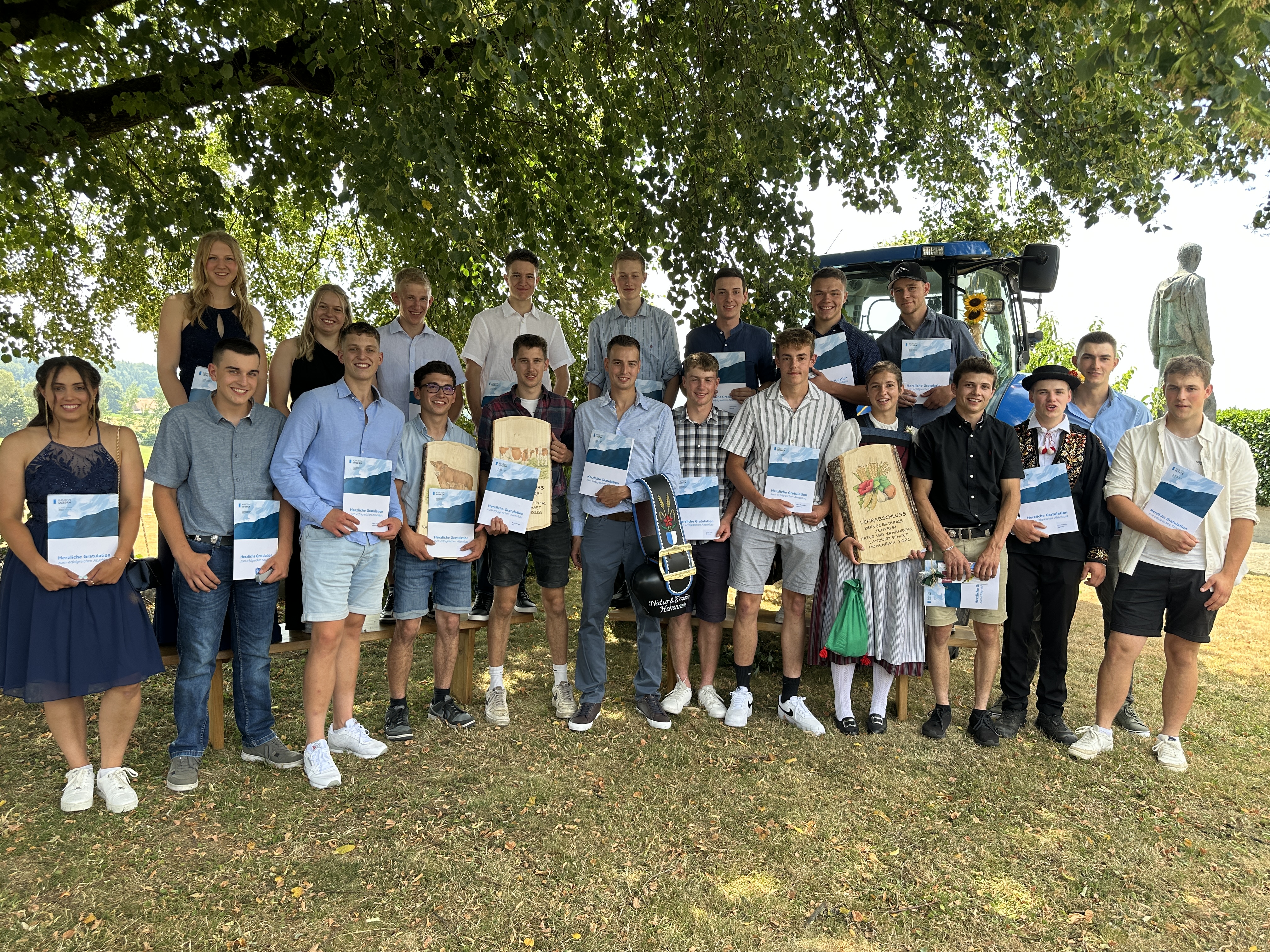 Die erfolgreichen AbsolventInnen für das EFZ Klasse 3a am BBZN in Hohenrain.