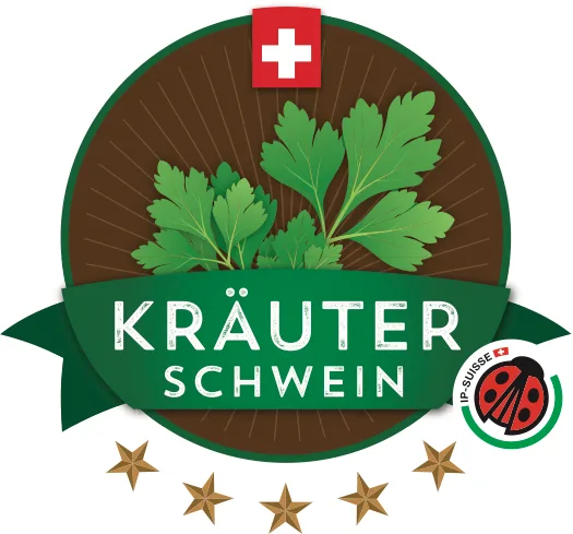 Das Logo für Kräuterschwein-Produkte. (Bild BauZ)