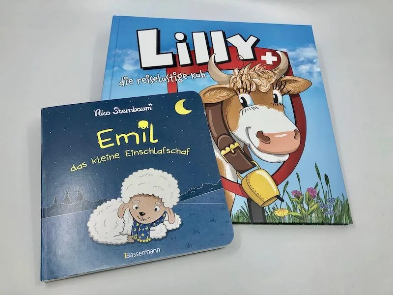 64303a1bc9a181fc2ab7c837c88752efb2c39c8c Cover der beiden Kinderbücher. (Bild et)