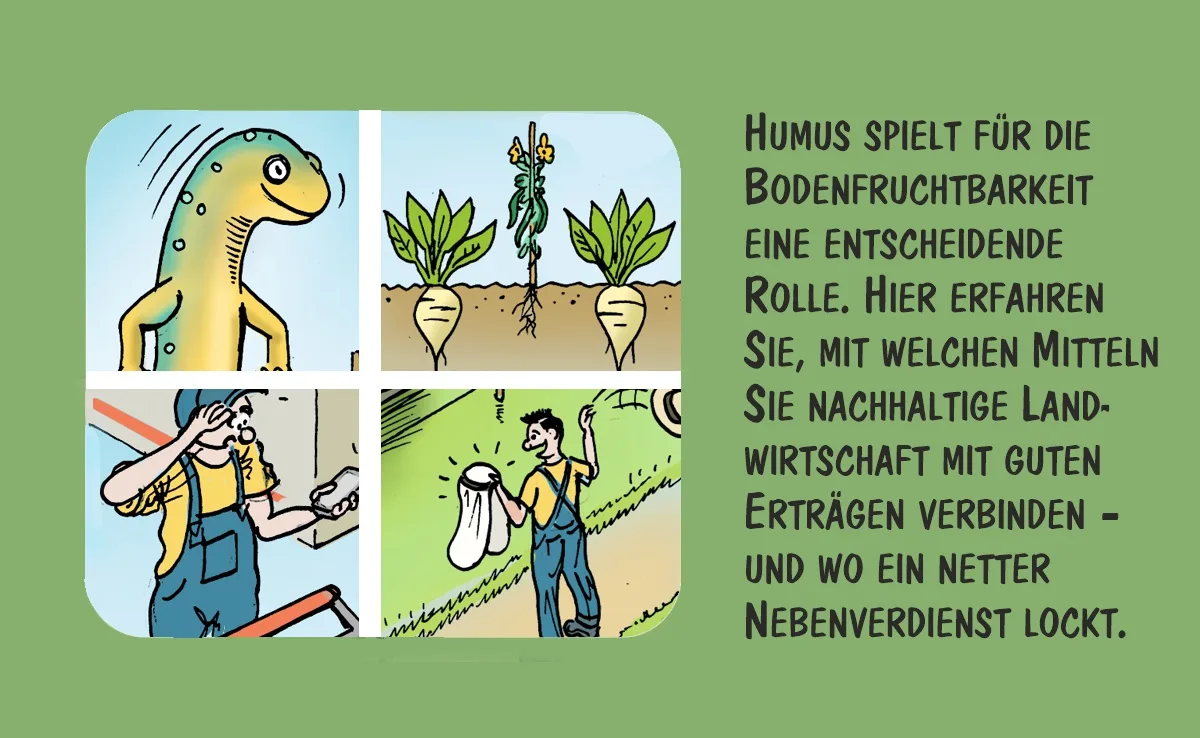 00_MAI Cartoon von Marco Ratschiller/Karma: Ein Nebenverdienst dank Bodenfruchtbarkeit