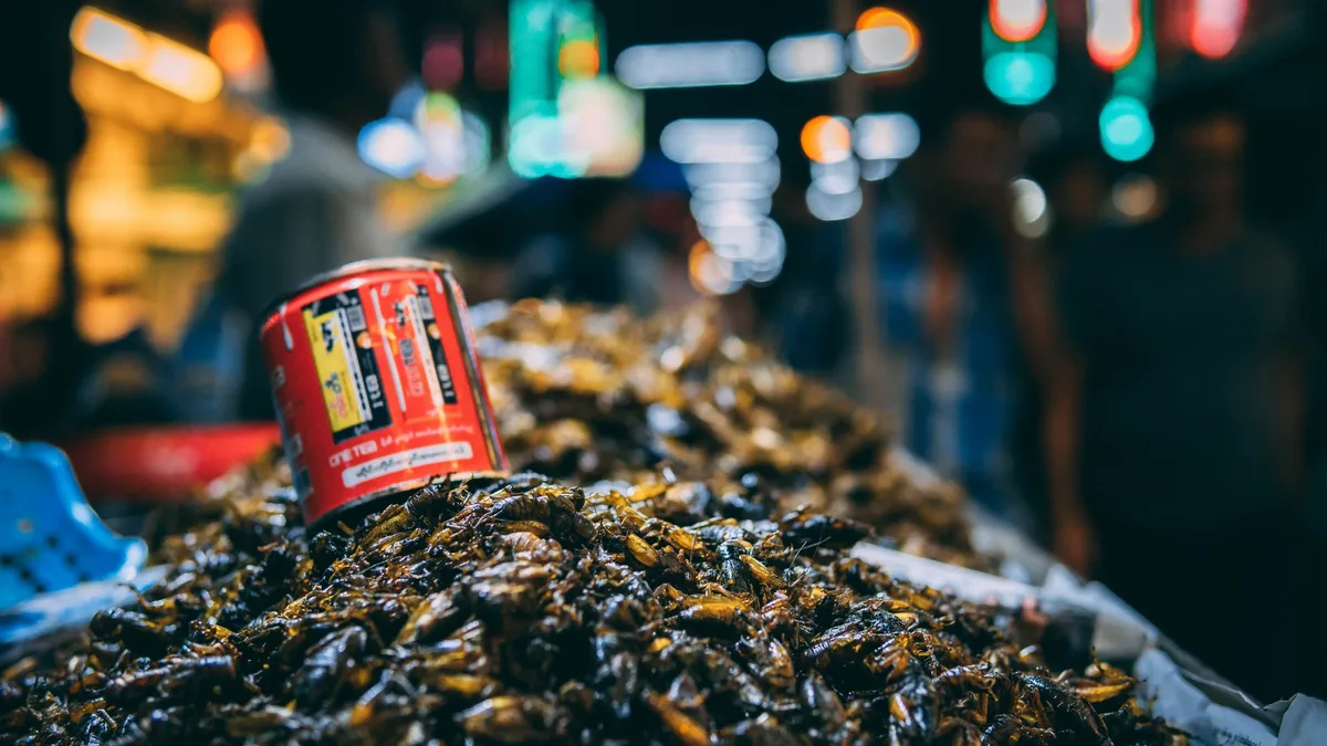 grillen-markt-myanmar_unsplash Insekten als Tierfutter haben Potenzial