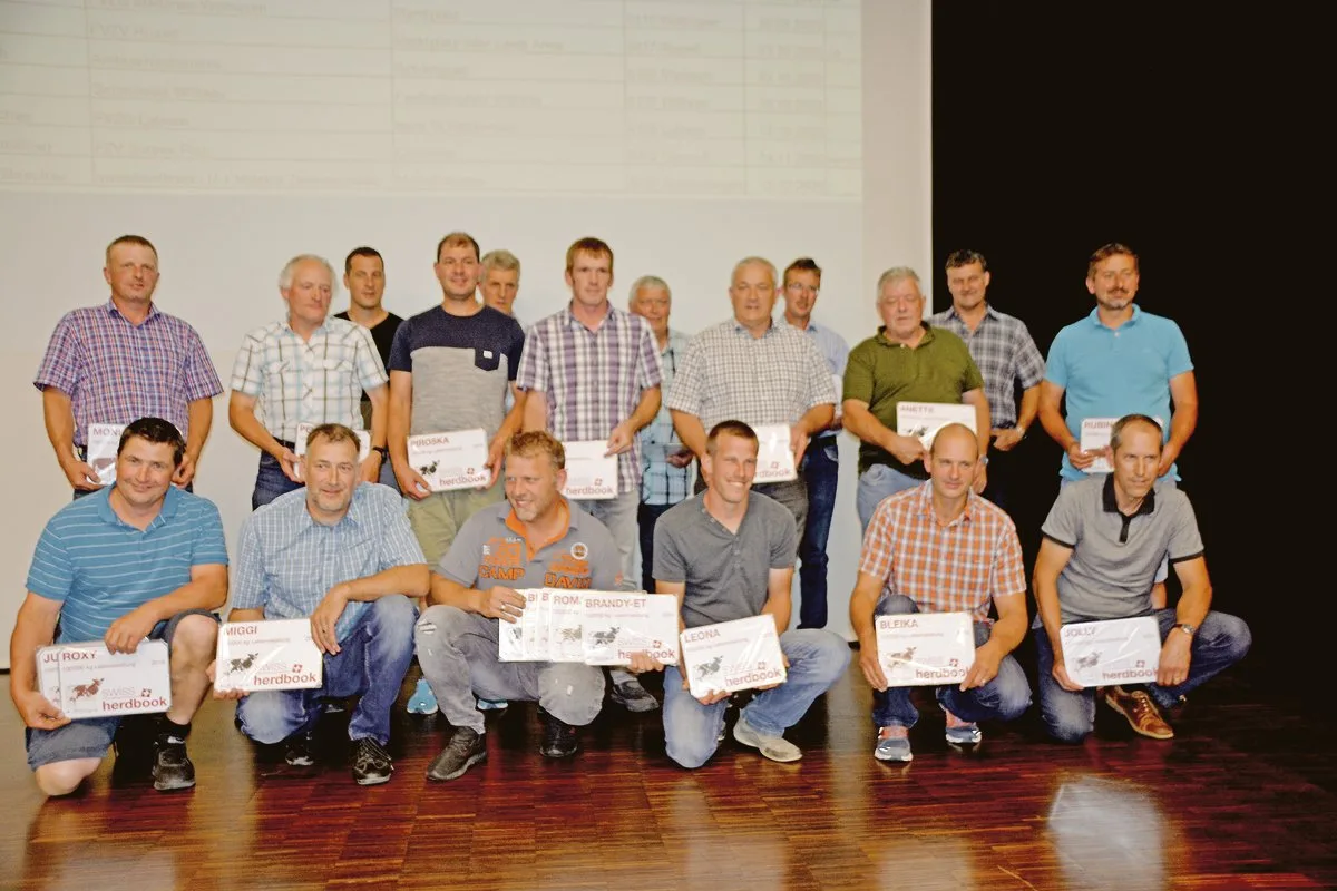 f68872650293b7ca64811ab89b48472160bdb9c1 Grosse Ehre: 2019 erreichten 31 Kühe von 24 Luzerner SHB-Züchtern die noch immer magische Grenze von 100 000 Kilo Milch. (Bilder aem)
