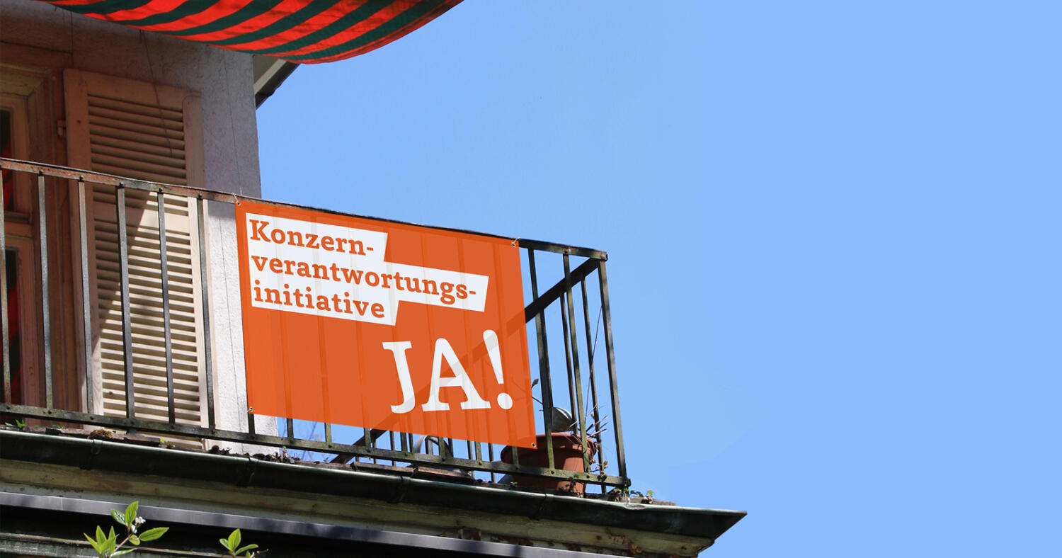 Waren in den letzten Monaten überall zu sehen: Fahnen der Befürworter. (Bild pd)