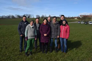 Der Vorstand (v. l.): Melchior Knaus, Karin Mengelt, Sepp Sennhauser, Debora Meister, Peter Schweizer, Daniela Marty, Daniel Fröhlich sowie die neue Bioberaterin Barbara Beck-Wörner.