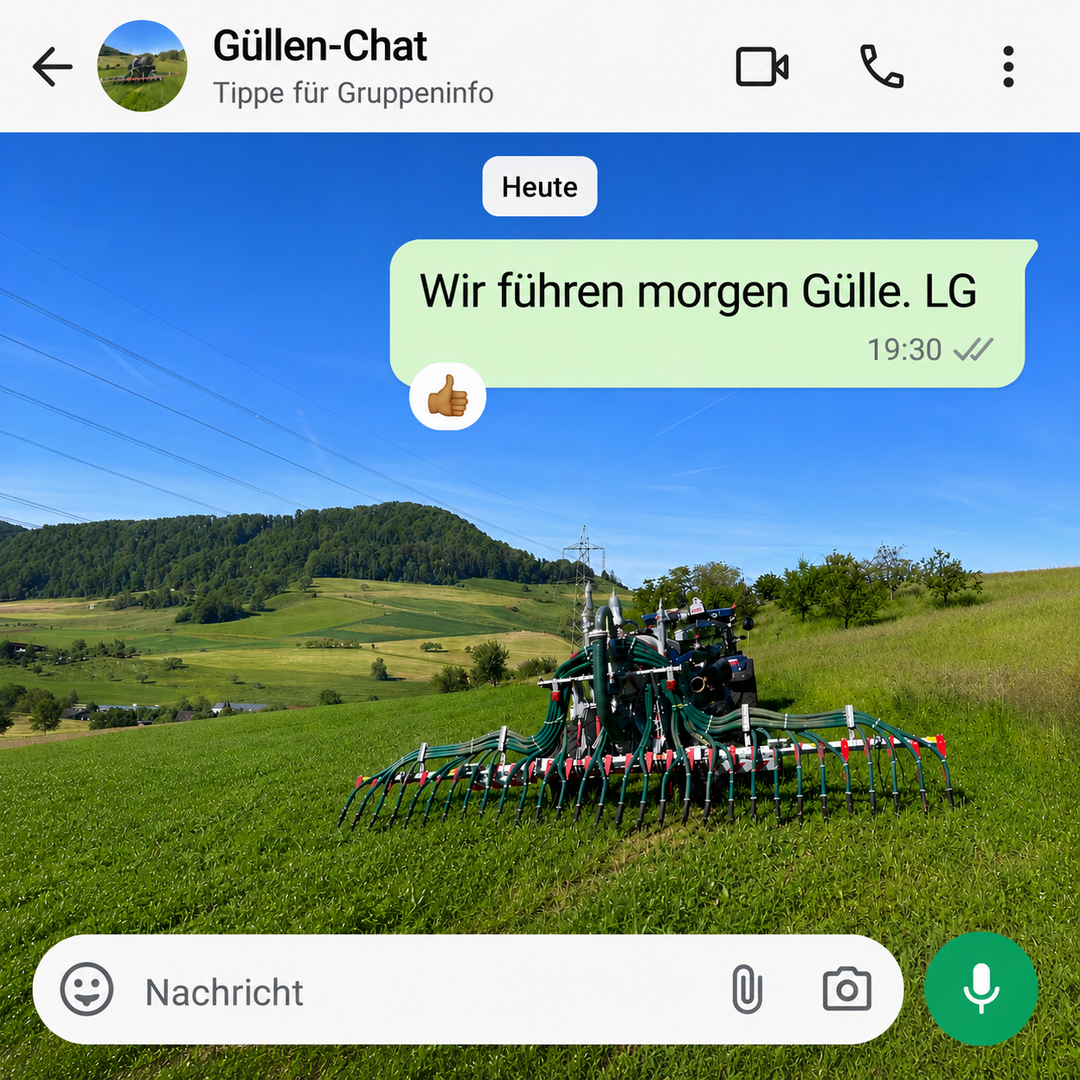 Kollers geben per Whatsapp Alarm aufs Handy: Achtung, es wird gegüllt