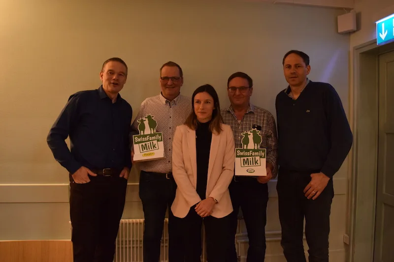 97c90184c82cdc757e0a5a0dea83f33d5dd6217e Sind blicken zuversichtlich in die Zukunft (v.l.): Christof Züger, Markus Forster, Claudia Kuratli (Marketingleiterin Züger), Godi Siegfried (Präsident PMO) und Markus Züger. (Bild sgi)
