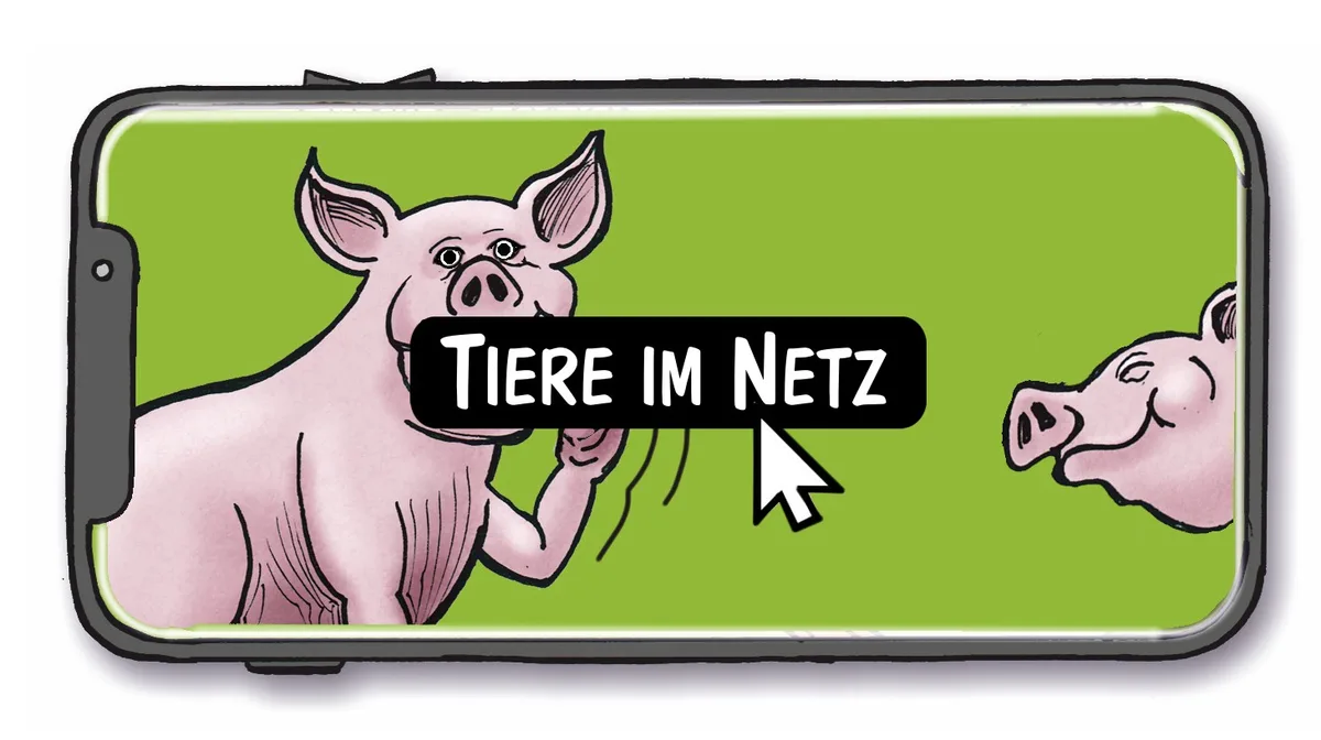 bae6e305821c6f9d11b8e96effb11ec79c455097 Tiere für den Livestream nutzen – Cartoon von Marco Ratschiller/Karma