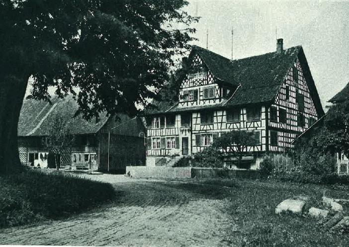 Das Thurgauer Bauernhaus wurde mit schwäbischem Riegelbau geziert. (Bild Hausammann, Heiden)