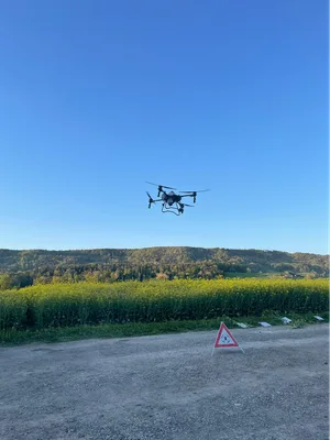 Die Drohne DJI Agras T25P stand im Zentrum des Abends.