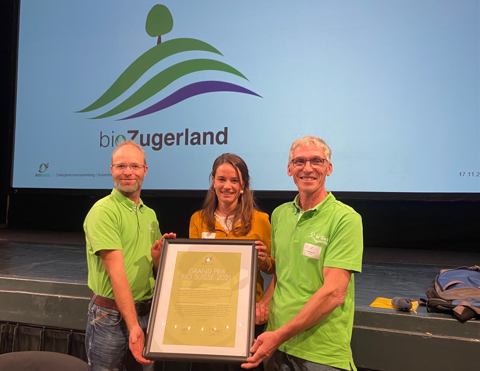 Getreide und mehr gemeinsam vermarkten: IG Bio Zugerland holt Grand Prix Bio Suisse