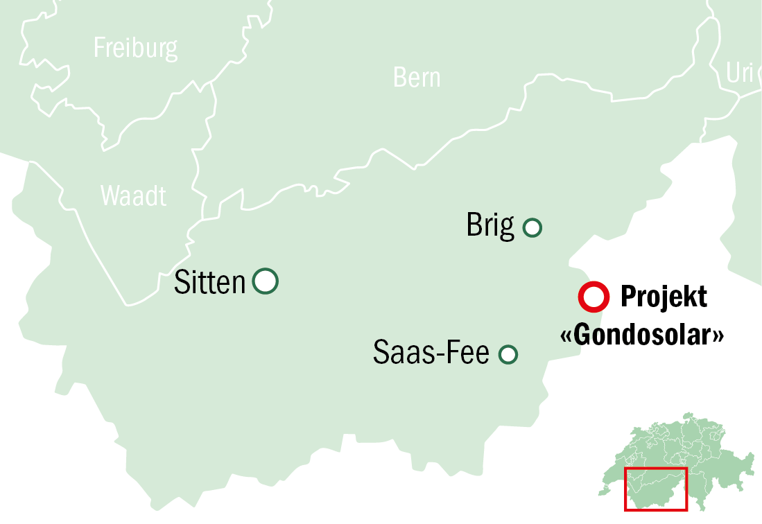 Die grösste Solaranlage der Schweiz entsteht auf einer Alp