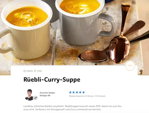 Unter den über 8000 Rezepten von Swissmilk gibt es neu auch Landfrauenrezepte. (Bild Screenshot swissmilk.ch)