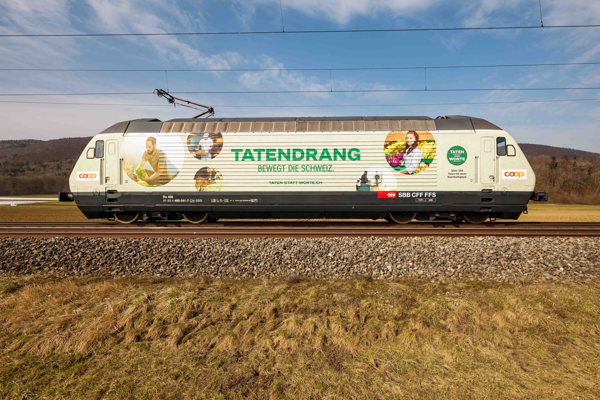 Die Lokomotive ist 18,5 Meter lang. (Bilder Coop)