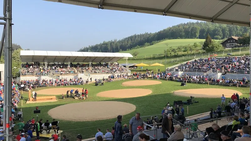 31cd56903430a3713b1db2eff634aa1356c29e2c So wird es frühestens 2021 wieder in Riggisberg aussehen. (Bild schwingfest-riggisberg.ch)
