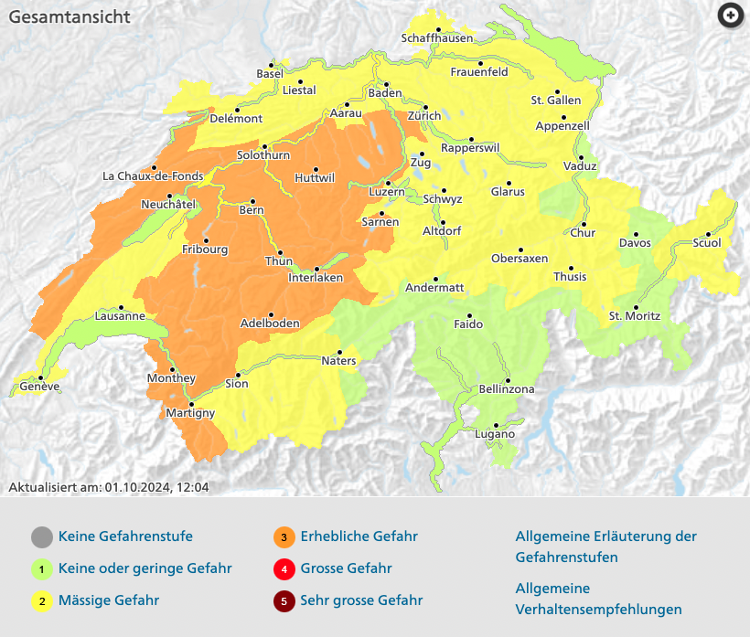 Isaac soll Unwetter und intensive Niederschläge bringen