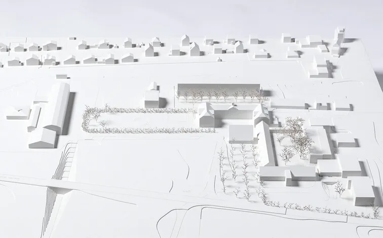 45d09b89cc0576c71b556b7f9016c9d8fc476407 Das Preisgericht entschied sich für das Projekt mit dem Kennwort "FLORA" der Arbeitsgemeinschaft Nickisch Walder und Planalytik GmbH. (Bild Hochbauamt Graubünden)