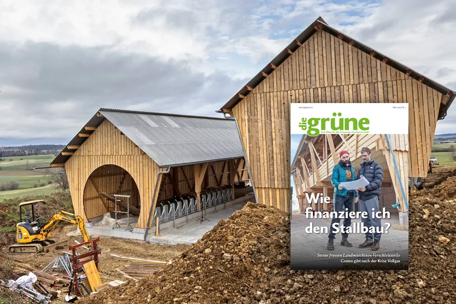 DG_24_03_3zu2_Titelbild «die grüne» im März 2024 – Wie finanziere ich den Stallbau?