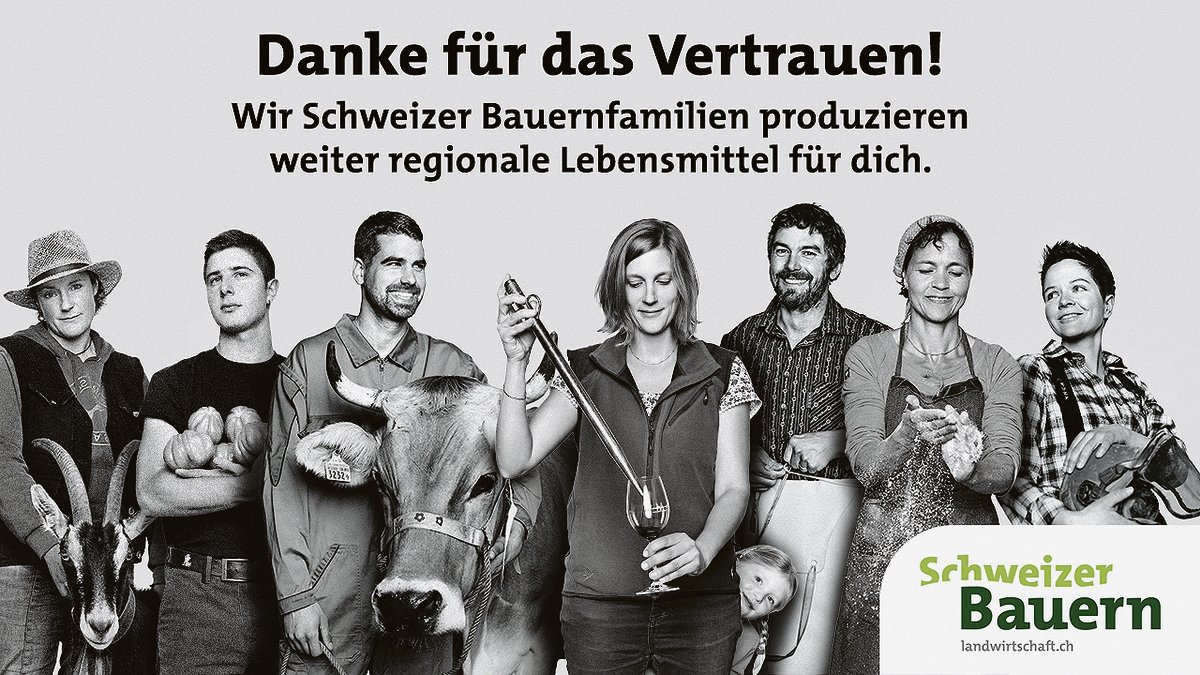 Die angepasste Kampagne des SBV will die Bauernfamilien als verlässliche Partner für die Konsumenten positionieren.  (Bild pd)
