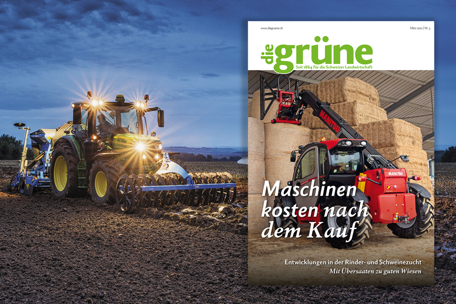 «die grüne» im März 2022 – Maschinen kosten nach dem Kauf