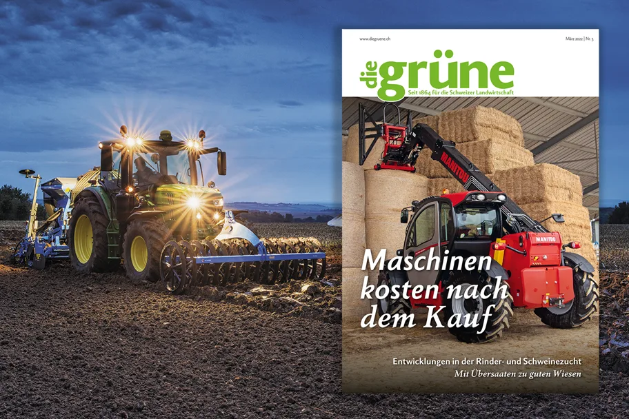 dg_22-03_3zu2_titelbild «die grüne» im März 2022 – Maschinen kosten nach dem Kauf
