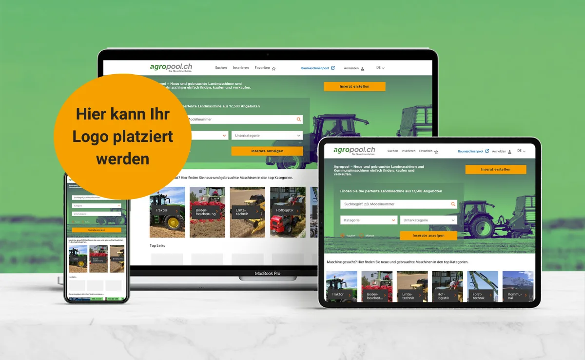 Landmaschinen mieten auf agropool.ch