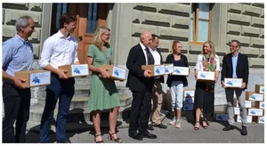 Einreichung der Massentierhaltungs-Initiative im September 2019. (Bild jsc)