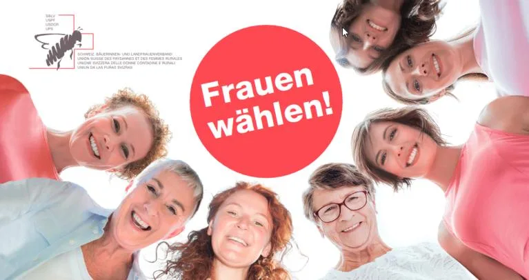 41f1002f1fdadb86e1d2367b2a23c816411a5728 Schweizer Bäuerinnen und Landfrauen unterstützen Frauen in der Politik, egal mit welchen Parteihintergrund. (Bild SBLV)