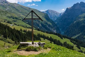 Das Rind war Teil einer Jungviehherde im Calfeisental, schreibt die Staatskanzlei des Kantons St. Gallen.