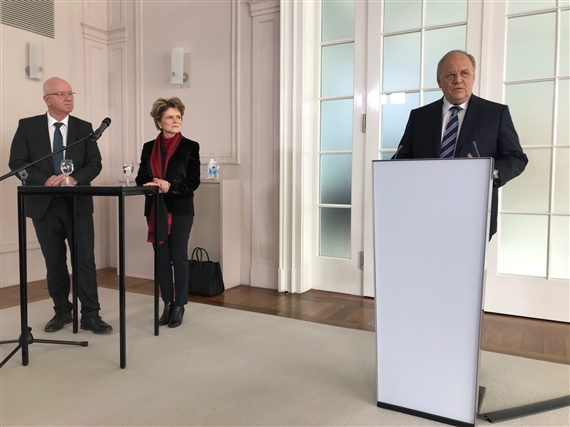Johann Schneider-Ammann letzte Woche nach dem Mercosur-Gipfel. (Bild akr)