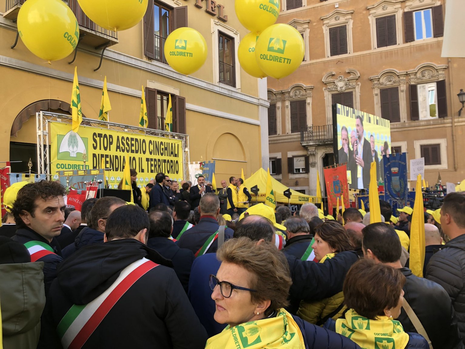 Zahlreiche Landwirte fanden sich in Rom ein. (Coldiretti)