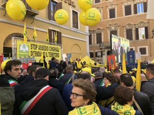 Zahlreiche Landwirte fanden sich in Rom ein. (Coldiretti)
