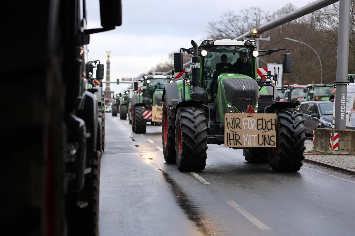 Bauernprotest Der Widerstand der deutschen Bauern geht weiter