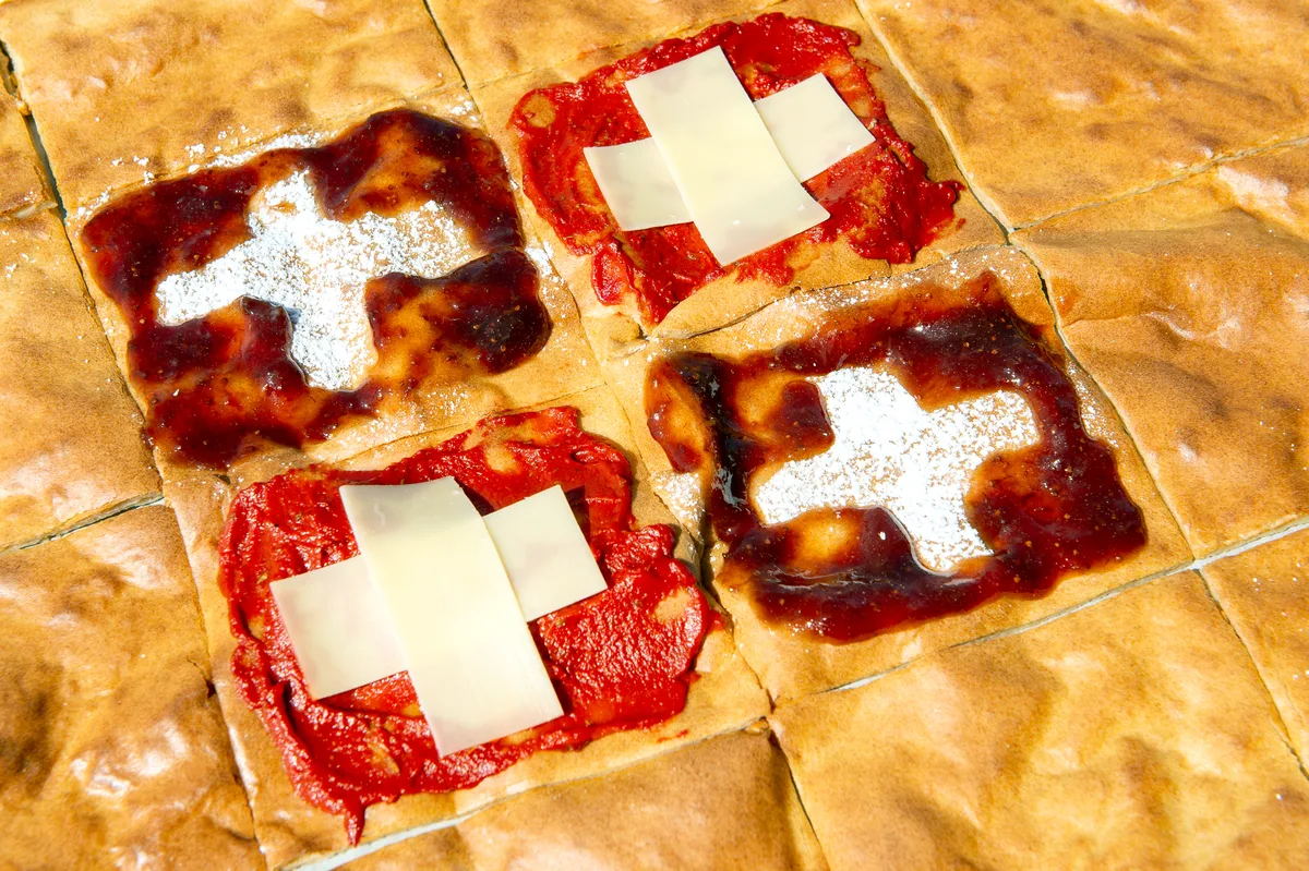 Blech-Omelett Süss oder herzhaft, das schnelle 1. August-Omelett.
