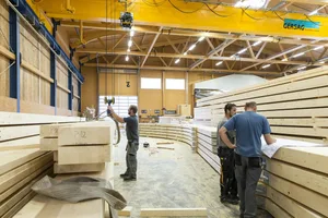 Verarbeitetes Holz für den Bau ist sehr gefragt. Der Inlandanteil ist aber sehr gering. (Bild Lignum)