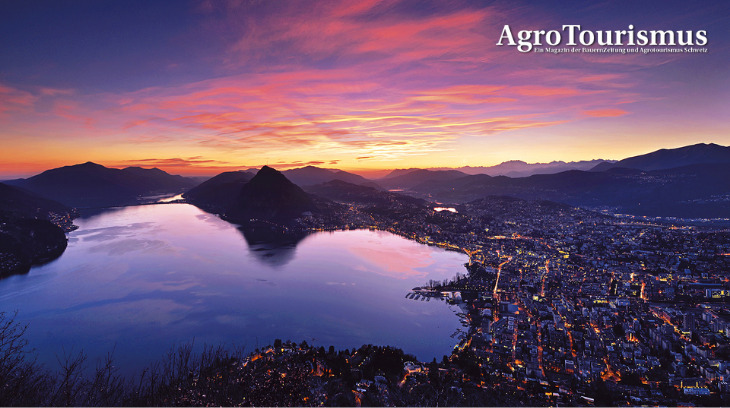 Lugano in der Nacht. Die Auswahl an Restaurants, Osterias und Bars ist gross. Die italienische «Dolce Vita» ist gar nicht so fern. (Bild Lugano Region/ Enrico Boggia)