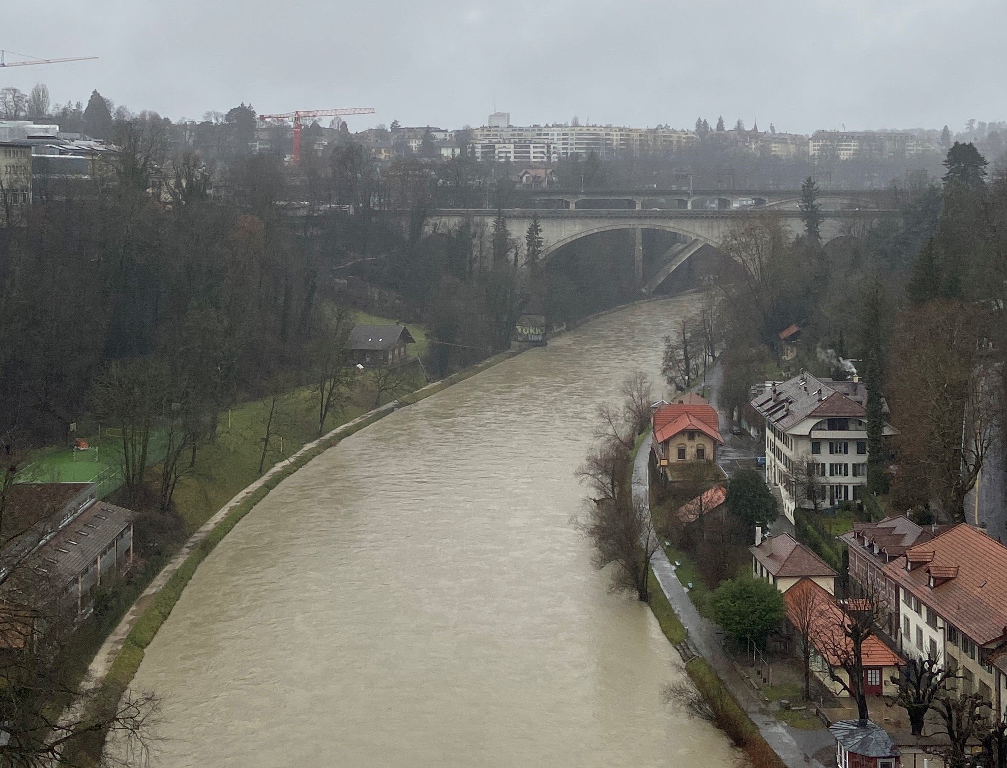 Starke Niederschläge in der ganzen Schweiz