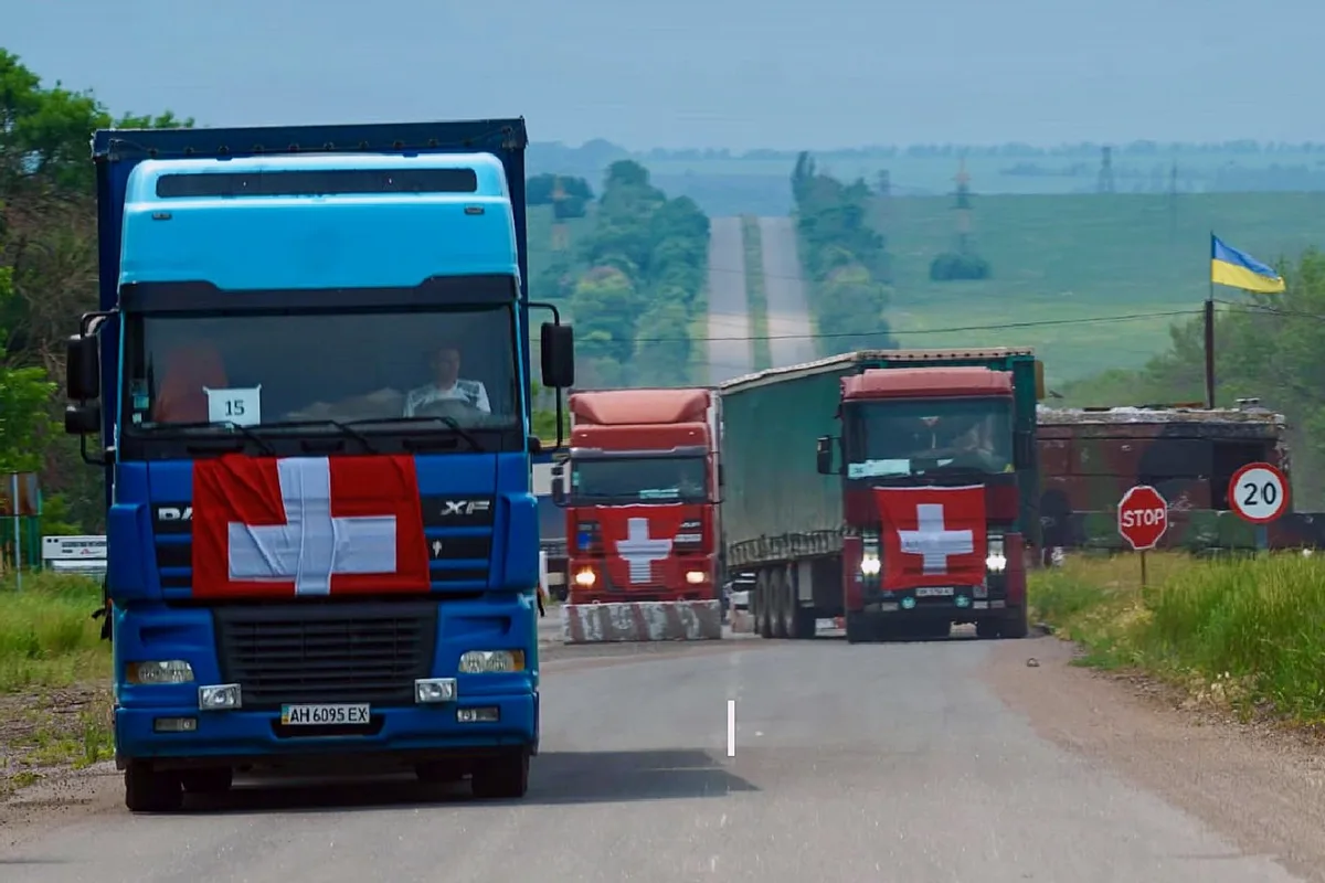 deza_schweiz_hilfskonvoi Hilfs-Konvoi der Direktion für Entwicklung und Zusammenarbeit DEZA in der Ukraine.