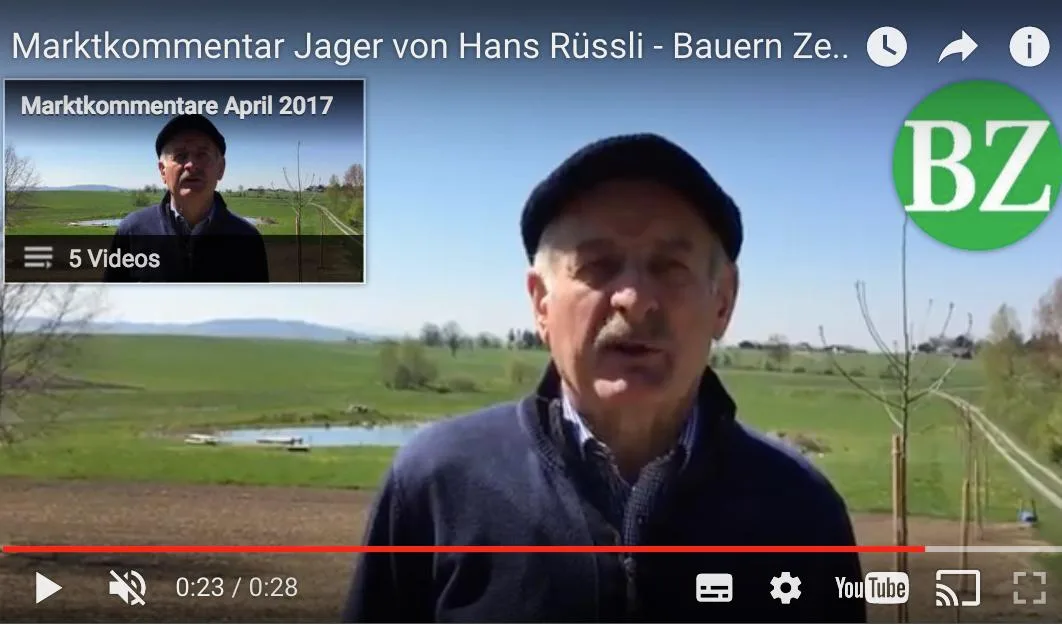6062ab40a5950d04754c8d4453d8e5234f449176 Marktredaktor Hans Rüssli mit den neusten Kommentaren zu den Marktpreisen.