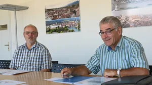 OK-Präsident Robert Flückiger und Vizepräsident Bruno Meyer stellen mit ihrem Team heuer einen etwas anderen Chästag auf die Beine. (Bild BauZ/Andrea Wyss)