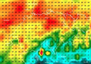Es wird regnerisch am 1. August.