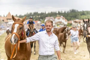 Bereits als Kleinkind besuchte François Monin gemeinsam mit seiner Familie und den selbst gezüchteten Pferden den Marché-Concours.