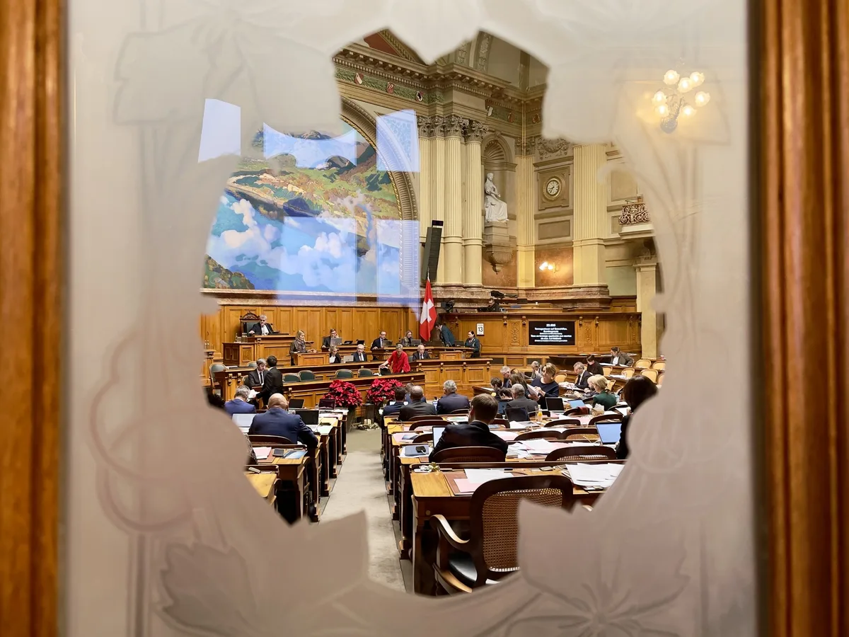 nationalrat-saal-01 Blick in den Nationalrats-Saal.