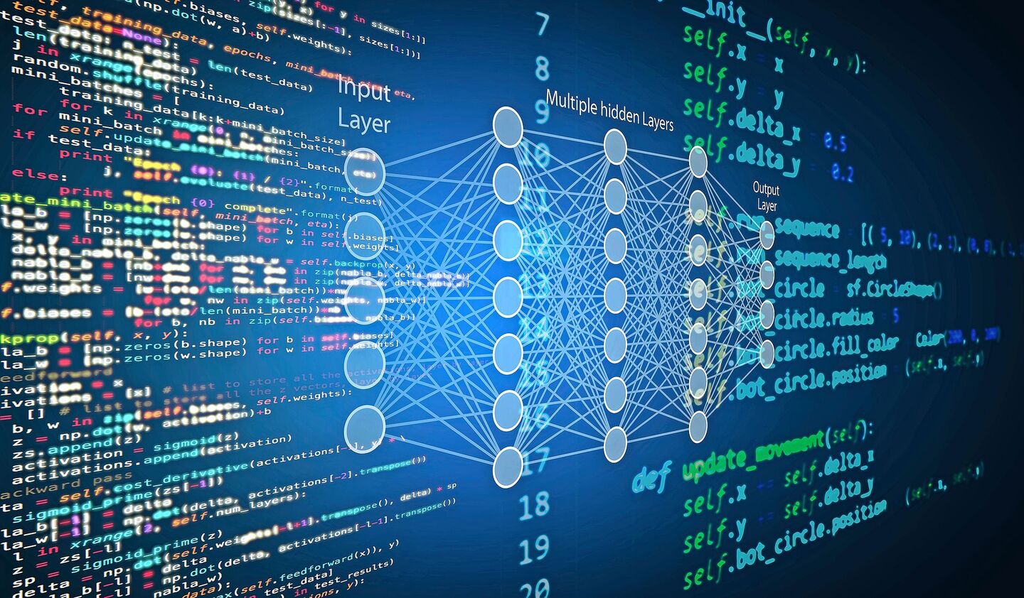 Wenn Eingangssignale wie Bildpixel mit künstlichen Neuronen vernetzt werden, kann die Wahrscheinlichkeit berechnet werden, wo eine Pflanzenreihe steht.