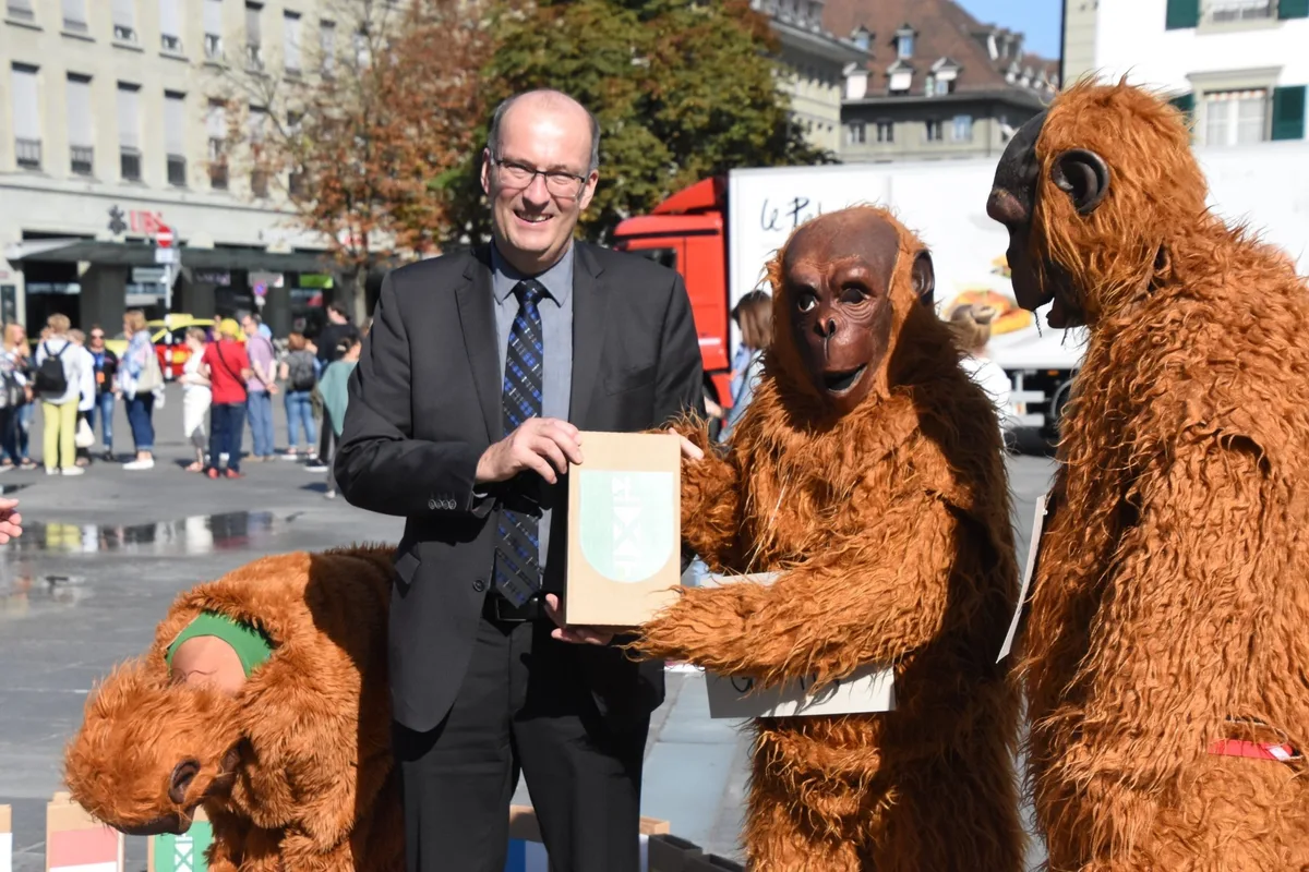 522ceb9974d8da22762b0cfe4c747098380c76a4 Die Palmöl-Koalition konnte innert kürzester Zeit zahlreiche Unterschriften sammeln. (Bild zVg)