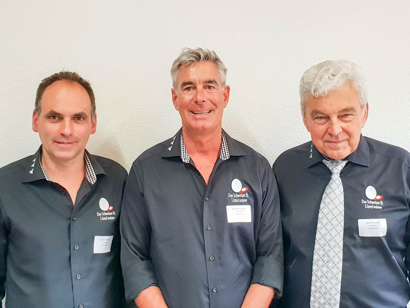 Daniel Würgler, Willi Neuhus und Jean Ulmann (v.l.) führen Gallo Suisse bis zu den nächsten Wahlen 2019. (Bild mr)