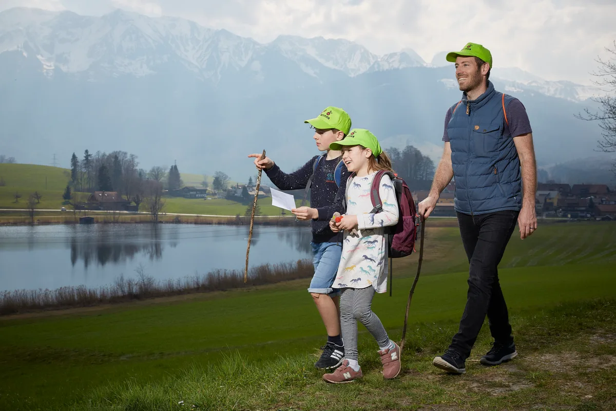 Spielend neues Erfahren über Verarbeitung von Mehl zu Brot? Der Foodtrail Gantrisch könnte passend sein. (Bild Naturpark Gantrisch)