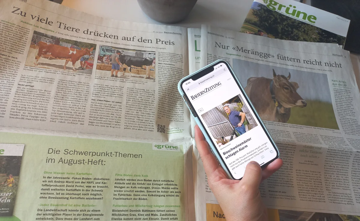So speichern Sie die BauernZeitung auf Mobilgeräten als App