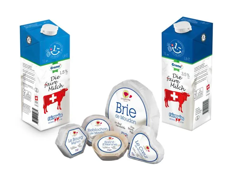 62d0ff73f0b2f86304e5eb024518544786cec3aa Im Spar gibt es bisher nur die Fairswiss-Milch zu kaufen. Zu den Produkten der Genossenschaft gehören aber auch verschiedene Käsesorten. (Bilder zVg)