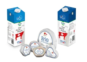 Im Spar gibt es bisher nur die Fairswiss-Milch zu kaufen. Zu den Produkten der Genossenschaft gehören aber auch verschiedene Käsesorten. (Bilder zVg)