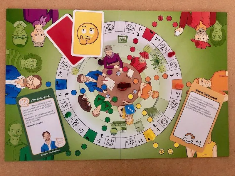 e6348273962e2de8029974e93124b5c21e7dc95d Das Thema Hofübergabe ist zwar eine ernste Sache. Beim Spiel «Parcours» kann aber auch herzhaft gelacht werden. (Bild et)